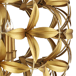 Люстра в форме шара из золотых лепестков Hanging Flowers варинант исполнения - 2 | Loft Concept в Новосибирске