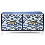 Буфет в гостиную с инкрустацией Bone Inlay Deco Sideboard - Orleans ZEBRA варинант исполнения - 4 | Loft Concept в Новосибирске