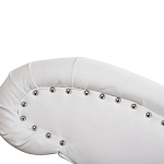 Кушетка белая с мягкой обивкой из велюра Michael Couch варинант исполнения - 5 | Loft Concept в Новосибирске