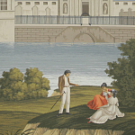 Обои ручная роспись Monuments of Paris Roberts on scenic paper варинант исполнения - 2 | Loft Concept в Новосибирске