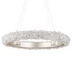 Люстра светодиодная фактурная в форме кольца Amber Crystal варинант исполнения - 3 | Loft Concept в Новосибирске