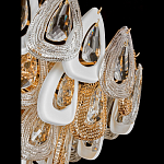 Люстра с многослойными белыми и прозрачными подвесками Character Chandelier варинант исполнения - 2 | Loft Concept в Новосибирске