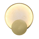 Бра в форме диска из бежевого алебастра Cryptocrystalline Stone варинант исполнения - 1 | Loft Concept в Новосибирске