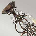 Люстра бронзового цвета с 4-мя лампами и подвесками из оптического стекла в классическом стиле Feiss варинант исполнения - 8 | Loft Concept в Новосибирске