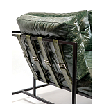 Диван Лофт Натуральная Винтажная кожа Зеленый Two Seat Encounter Leather Sofa варинант исполнения - 5 | Loft Concept в Новосибирске