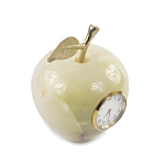 Часы настольные в виде яблока из натурального камня Оникс Stone Clock варинант исполнения - 2 | Loft Concept в Новосибирске