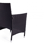 Обеденный комплект из искуственного ротанга Vintara черный варинант исполнения - 2 | Loft Concept в Новосибирске