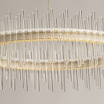 Люстра круглая с прозрачными стеклянными трубками 51 см Nembus варинант исполнения - 4 | Loft Concept в Новосибирске