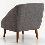 Кресло серое Pauley Grey Armchair варинант исполнения - 2 | Loft Concept в Новосибирске