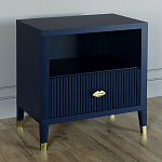 Прикроватная тумбочка с полкой Elsa Dreams Blue варинант исполнения - 1 | Loft Concept в Новосибирске