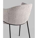 Стул Brace букле серый варинант исполнения - 3 | Loft Concept в Новосибирске