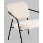 Кресло лаунж Rooney букле белый варинант исполнения - 4 | Loft Concept в Новосибирске