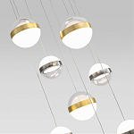 Люстра каскадная с 9-ю подвесами бронза и никель Peggy Futura lamp варинант исполнения - 3 | Loft Concept в Новосибирске