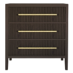 Комод Primo с 3 выдвижными ящиками Темный орех варинант исполнения - 7 | Loft Concept в Новосибирске