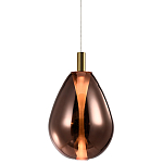 Подвесной светильник со стеклянным плафоном в форме капли NAOMI drop copper варинант исполнения - 3 | Loft Concept в Новосибирске