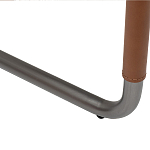 Стул мягкий с обивкой из рогожки и экокожи Contrasting Performance варинант исполнения - 4 | Loft Concept в Новосибирске