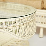 Комплект уличной мебели из ротанга Clara белый варинант исполнения - 12 | Loft Concept в Новосибирске