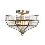 Потолочный светильник шестигранной формы с прозрачными стеклянным плафоном Elstead Lighting варинант исполнения - 1 | Loft Concept в Новосибирске
