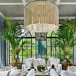 Люстра белая плетеная с кисточками Boho Tassel Chandelier варинант исполнения - 3 | Loft Concept в Новосибирске