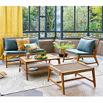 Садовый 2-х местный диван с каркасом из акации Green варинант исполнения - 5 | Loft Concept в Новосибирске