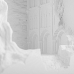 Встраиваемый в стену гипсовый светильник под покраску с эффектом разрушенной стены Antiquity Athena варинант исполнения - 6 | Loft Concept в Новосибирске