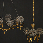 Люстра круглая с декором в виде цветков одуванчика Hanging Dandelion варинант исполнения - 6 | Loft Concept в Новосибирске