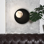 Бра с овальным основанием золотого цвета  и плафоном из алебастра Shaw Lighting варинант исполнения - 4 | Loft Concept в Новосибирске