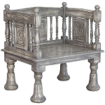 Деревянное кресло из массива манго Casco Grey Mango Chair варинант исполнения - 1 | Loft Concept в Новосибирске