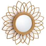 Зеркало из ротанга в форме цветка WICKER MIRROR 65  варинант исполнения - 1 | Loft Concept в Новосибирске