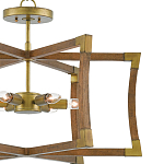 Подвесной светильник в форме фонаря коричневый Brown Eco Lantern варинант исполнения - 1 | Loft Concept в Новосибирске