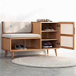 Комод с мягким  сиденьем и нишей для хранения обуви Manual Dresser варинант исполнения - 1 | Loft Concept в Новосибирске