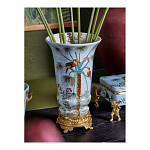 Ваза из фарфора с бронзовыми элементами Tropical Garden варинант исполнения - 8 | Loft Concept в Новосибирске