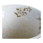 Ваза из голубого фарфора с бронзовыми элементами Blue Garden варинант исполнения - 3 | Loft Concept в Новосибирске