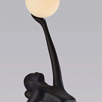 Торшер черная статуэтка Девушка Girl Carries Light Balls варинант исполнения - 1 | Loft Concept в Новосибирске