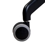 Стул с мягкой бежевой обивкой из велюра и подъемно-поворотным механизмом на черных колесиках Harper Beige варинант исполнения - 6 | Loft Concept в Новосибирске