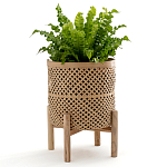 Кашпо на ножках из бамбука Bamboo Decor варинант исполнения - 8 | Loft Concept в Новосибирске