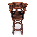 Барный стул из ротанга Eloise коричневый варинант исполнения - 4 | Loft Concept в Новосибирске