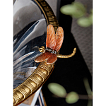 Чаша из прозрачного стекла с бронзовым рельефным ободком Eden Garden варинант исполнения - 6 | Loft Concept в Новосибирске