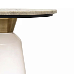 Кофейный столик с прозрачным основанием и столешницей с мраморным узором Transparent Base варинант исполнения - 2 | Loft Concept в Новосибирске