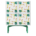 Тумба  с рисунком ShortT Pina Colada Green варинант исполнения - 1 | Loft Concept в Новосибирске