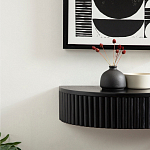 Прикроватный подвесной столик с ящиком черный Bedside Hanging Table варинант исполнения - 5 | Loft Concept в Новосибирске