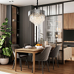 Люстра с хрустальным декором Luxxu Crystal Chrome Chandelier варинант исполнения - 3 | Loft Concept в Новосибирске