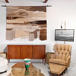 Тканый вручную монументальный настенный гобелен Earth Flow варинант исполнения - 4 | Loft Concept в Новосибирске