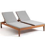 Шезлонг двухместный из эвкалипта Sunset варинант исполнения - 1 | Loft Concept в Новосибирске