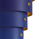 Подвесной светильник фигурный синий из 4-х широких колец Alternating Rings варинант исполнения - 2 | Loft Concept в Новосибирске