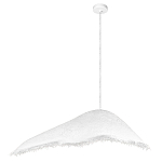 Подвесной светильник с асимметричным волнообразным абажуром и фактурной бахромой по краю Tactile Line варинант исполнения - 12 | Loft Concept в Новосибирске
