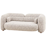 Дизайнерский двухместный диван с мягкими спинкой и подлокотниками бежевый Madelaine Sofa Beige варинант исполнения - 3 | Loft Concept в Новосибирске