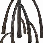 Торшер с цилиндрическим абажуром на каркасе в виде корня растения Curling Light варинант исполнения - 3 | Loft Concept в Новосибирске