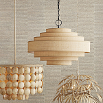 Люстра с каскадом из круглых декоративных элементов Texture Discs варинант исполнения - 4 | Loft Concept в Новосибирске