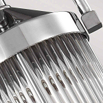 Подвесной светильник цвета хром с рифленым стеклянным цилиндрическим плафоном в современном стиле Feiss варинант исполнения - 5 | Loft Concept в Новосибирске